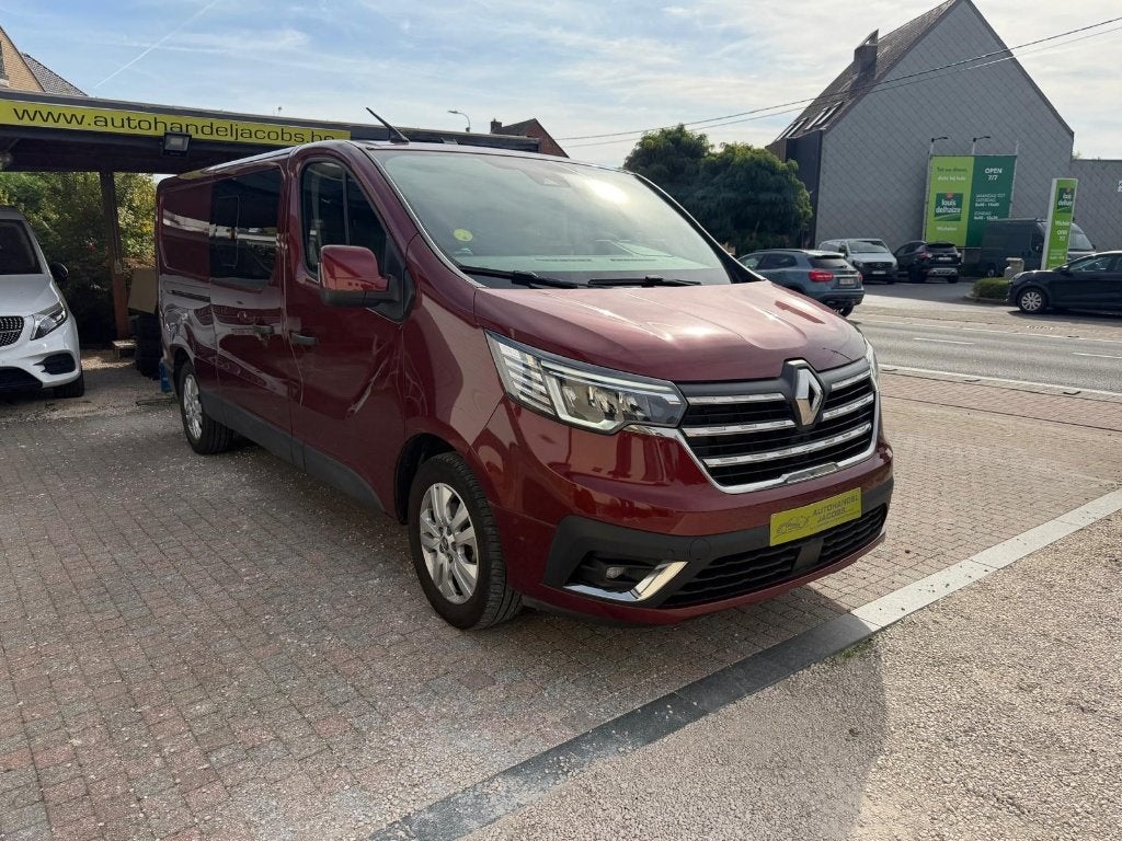 RENAULT TRAFIC *  2.0DCI * DUB CAB * AUT * L2 * 150PK * GPS, Auto's, Renault, Leder, Bedrijf, 5 deurs