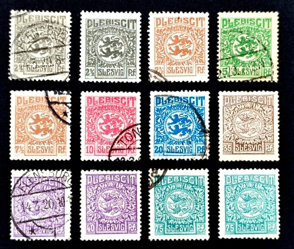12X Deens-Duits afstemmingsgebied Sleswig 1920, Ophalen of Verzenden, Overige periodes