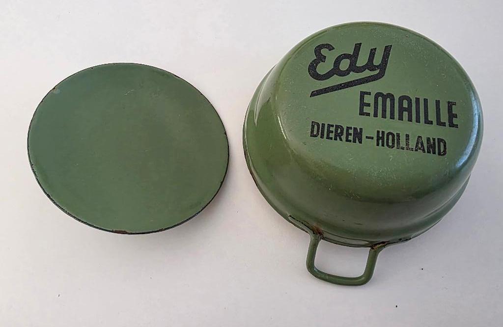 Vintage speelgoed kookpotje "Edy emaille Dieren-Holland", Ophalen, Gebruikt, Overige materialen, Overige typen