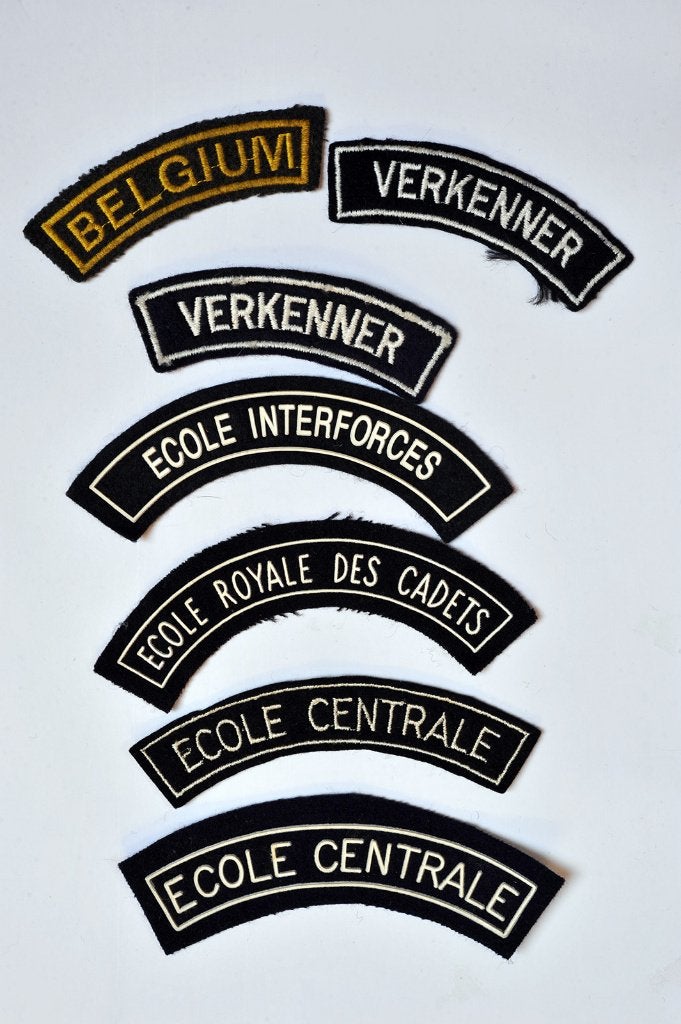Schoudertitels van het Belgische leger - lot, Verzamelen, Verzenden, Landmacht, Embleem of Badge
