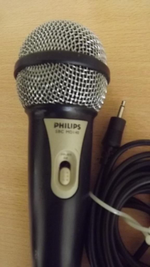 Microphone de karaoké PHILIPS SBC MD140, Musique & Instruments, Enlèvement ou Envoi, Comme neuf, Micro chant