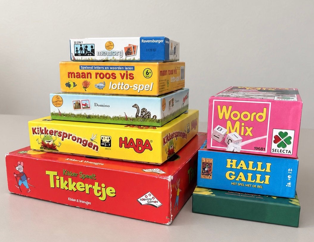 Set van 8 complete kinderspellen, Ophalen, Gebruikt