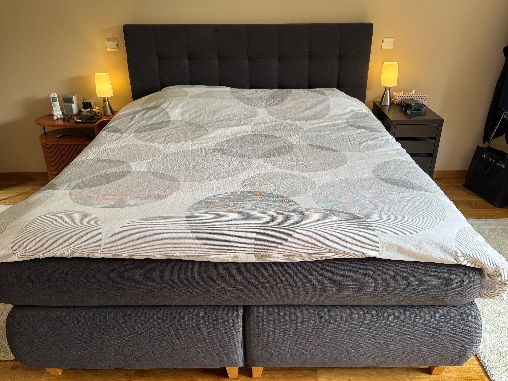 Tête de lit JYSK GOLD 180 cm gris anthracite, Neuf, Gris, Tissu, Enlèvement