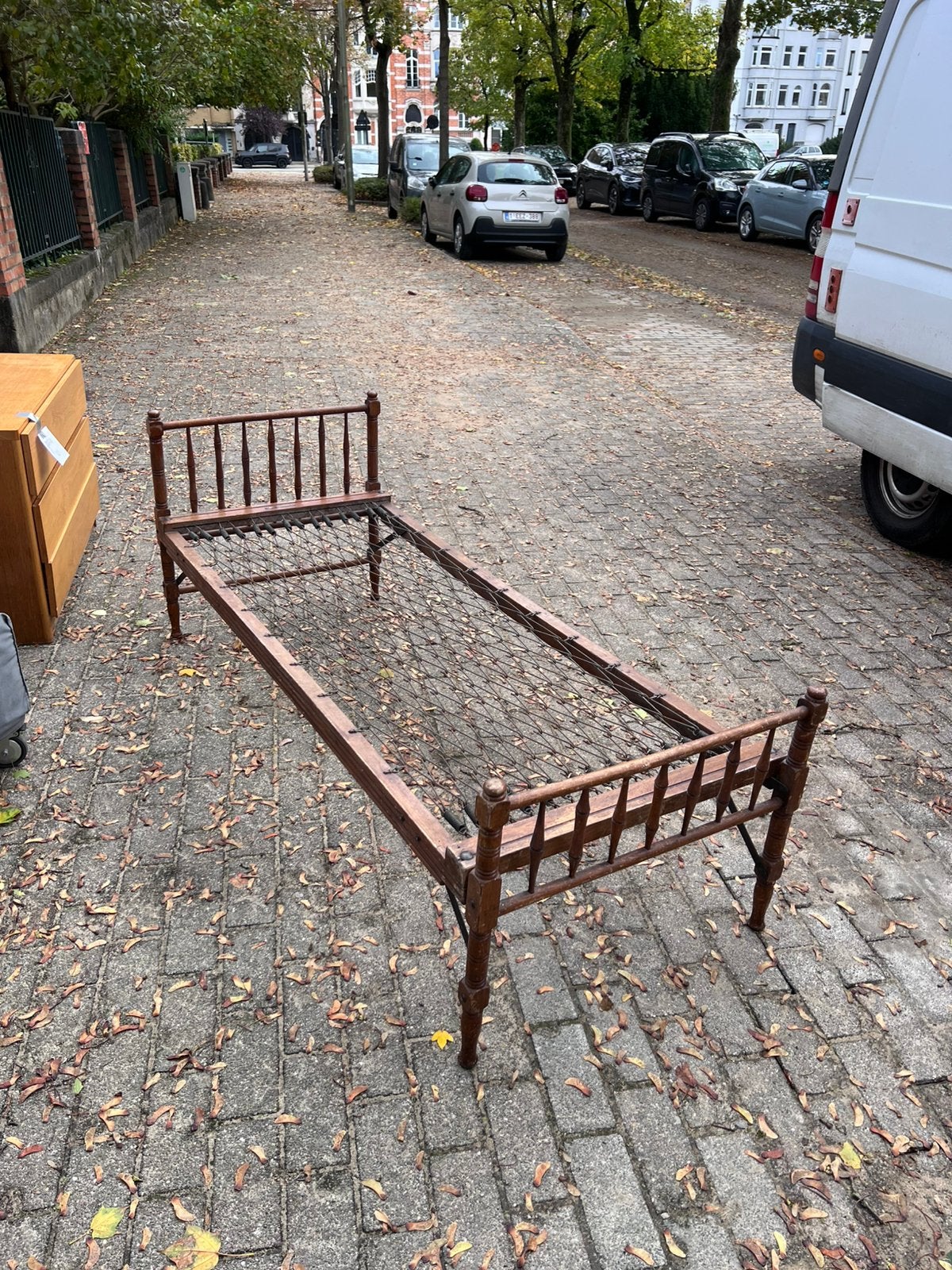 Vintage houten Auping bed, Ophalen