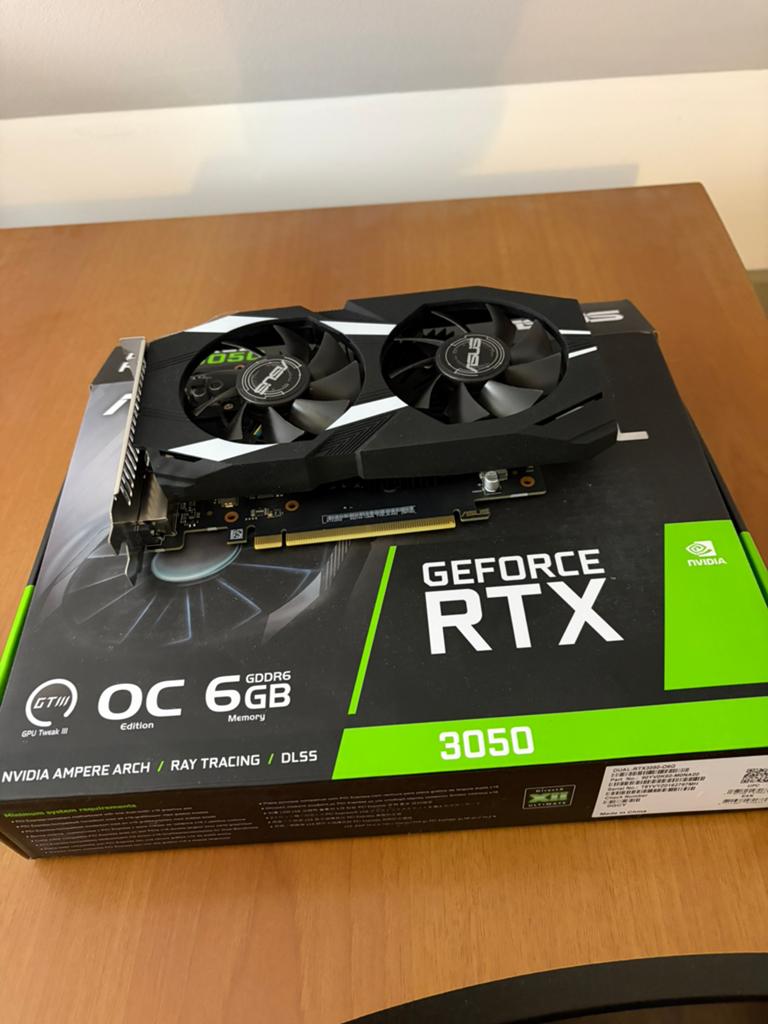 Asus Geforce RTX 3050 Dual 6GB OC, Computers en Software, Videokaarten, Ophalen, Zo goed als nieuw