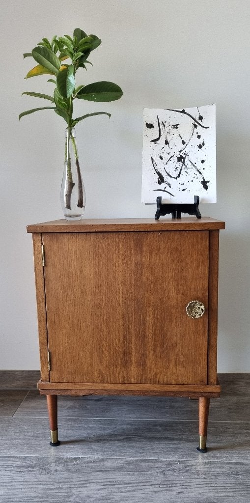 Vintage Nachtkastje / Bijzetkastje – Jaren '50, Ophalen
