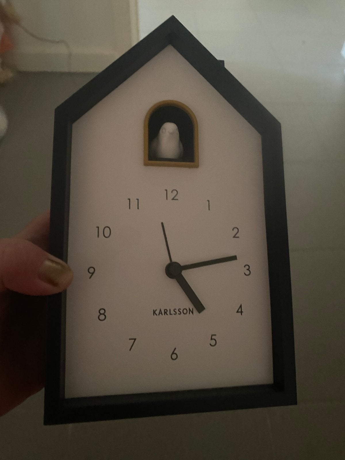 Klok karlson, Ophalen of Verzenden, Zo goed als nieuw, Modern, Vogelgeluiden