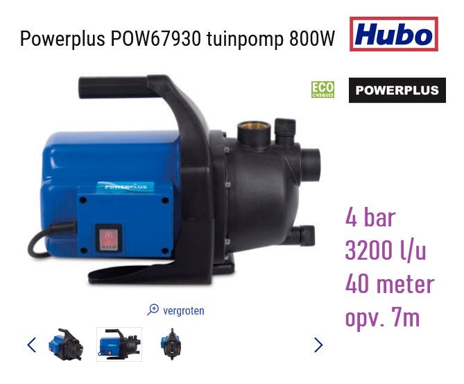 POMP - Regenwaterpomp - Hydrofoorpomp, Ophalen, Zo goed als nieuw, Hydrofoorpomp