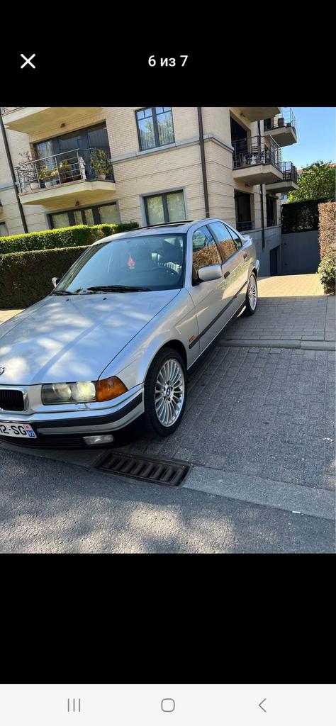 BMW E36 320i automaat, Auto's, Automaat, Achterwielaandrijving, Zwart, Leder