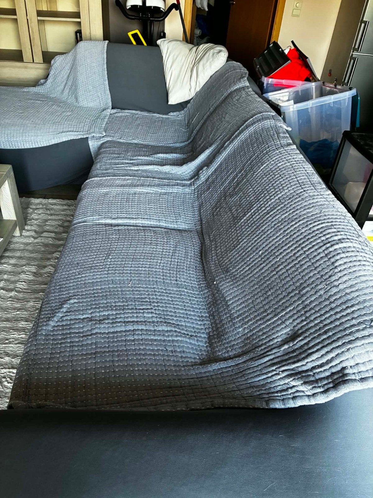 Divan d'angle, Ophalen