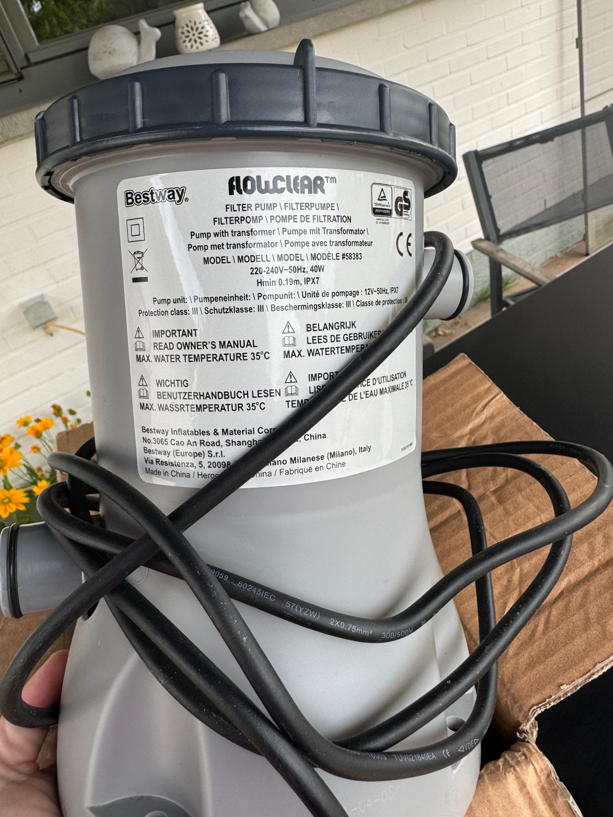 Bestway flowclear zwembadpomp, Ophalen, Zo goed als nieuw