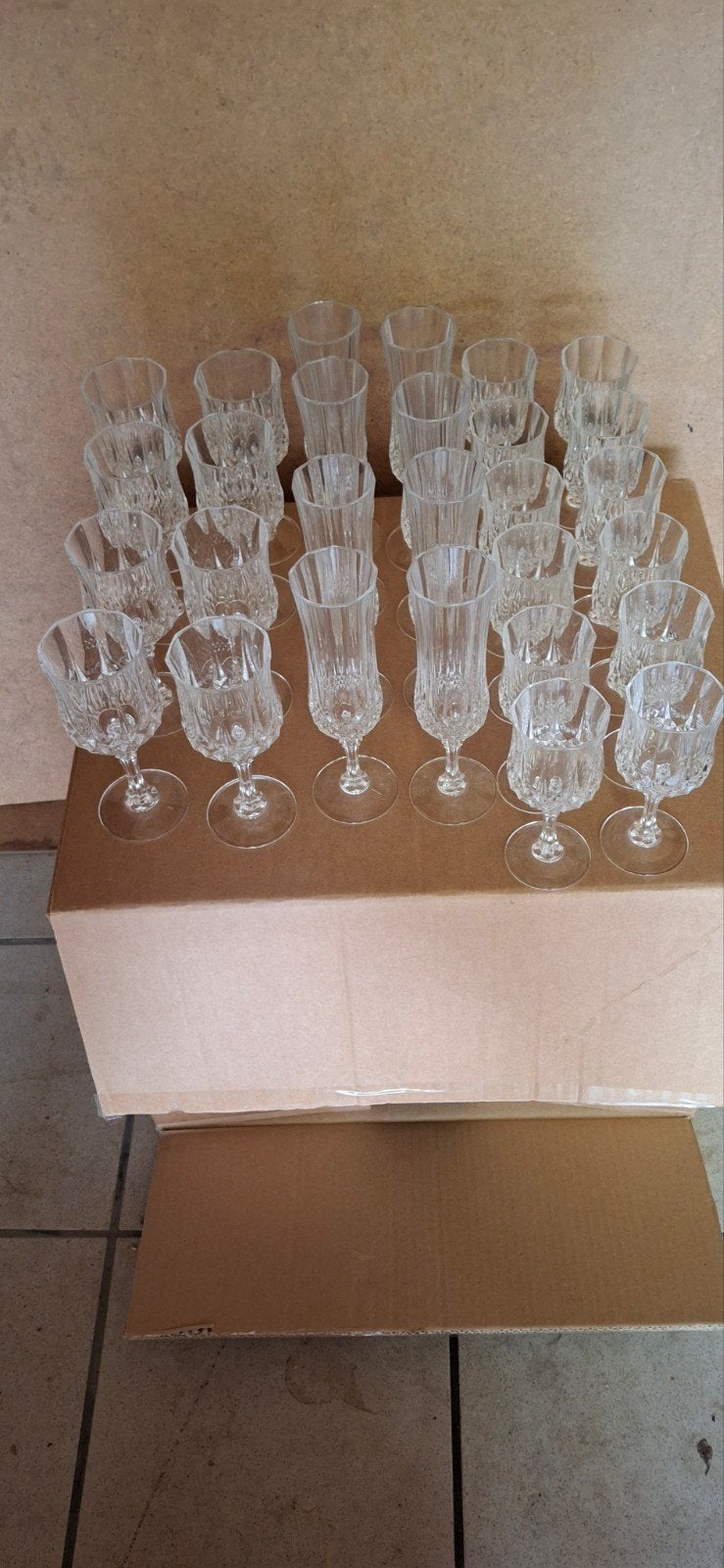 lots de verres cristal d’arque, Enlèvement ou Envoi