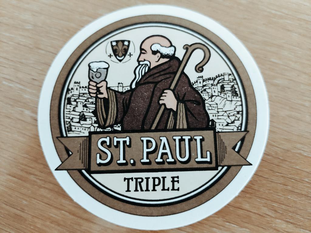 Bierviltje St.Paul (brouwerij Sterkens), Verzamelen, Biermerken, Ophalen of Verzenden, Zo goed als nieuw, Viltje(s), Overige merken