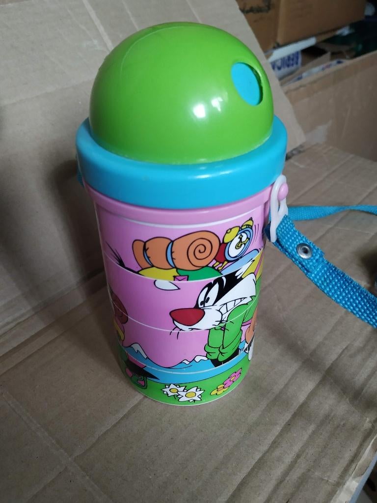 kinder thermos met strootje, hanger nieuw puzzel draai model, Kinderen en Baby's, Ophalen of Verzenden, Nieuw