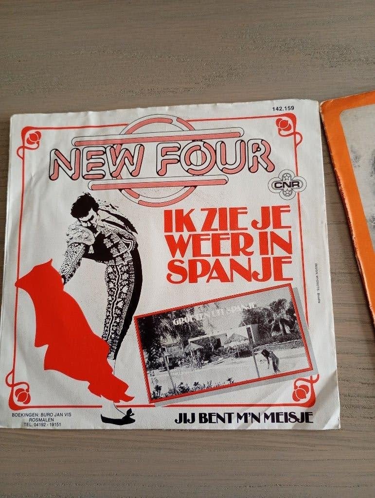 New Four - Ik zie je weer in Spanje, Gebruikt, Verzenden, 7 inch, Fotohoes