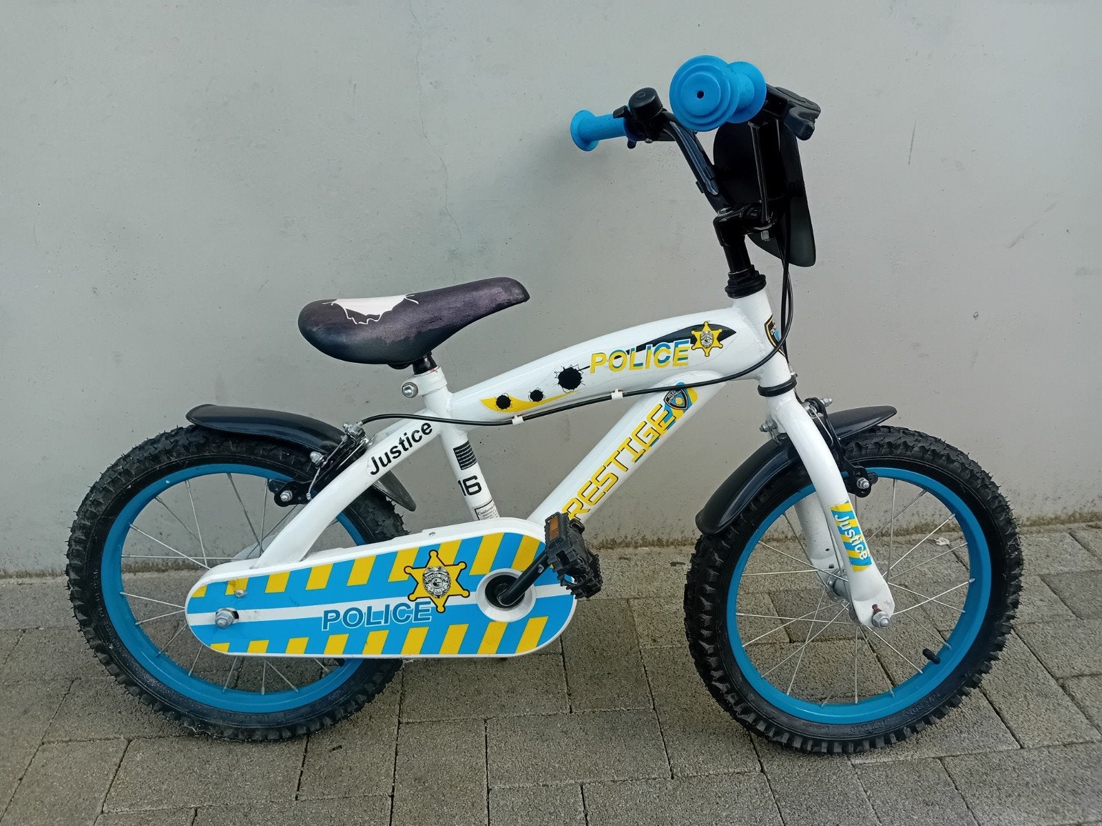 Kinderfiets Prestige Police 16inch 🚴‍♂️, Ophalen, Zo goed als nieuw, Trapvoertuig