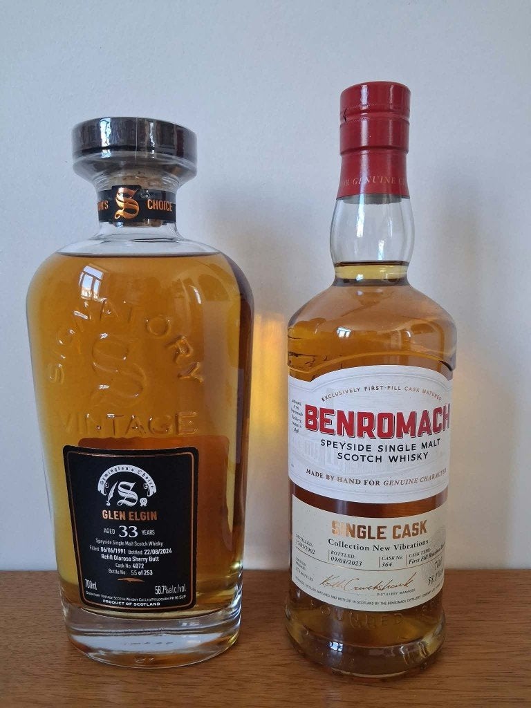 Whisky - Glen Elgin & Benromach, Collections, Enlèvement ou Envoi, Neuf, Autres types