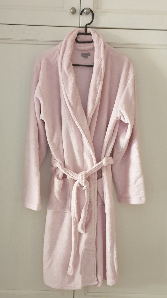PEIGNOIR IN FLEECE - KLEUR ROOS, Ophalen of Verzenden, Nieuw, Maat 38/40 (M), Roze