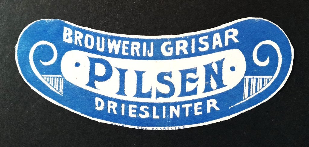 Etiquette. Brasserie Grisar. Drieslinter., Envoi, Utilisé, Autres types, Autres marques