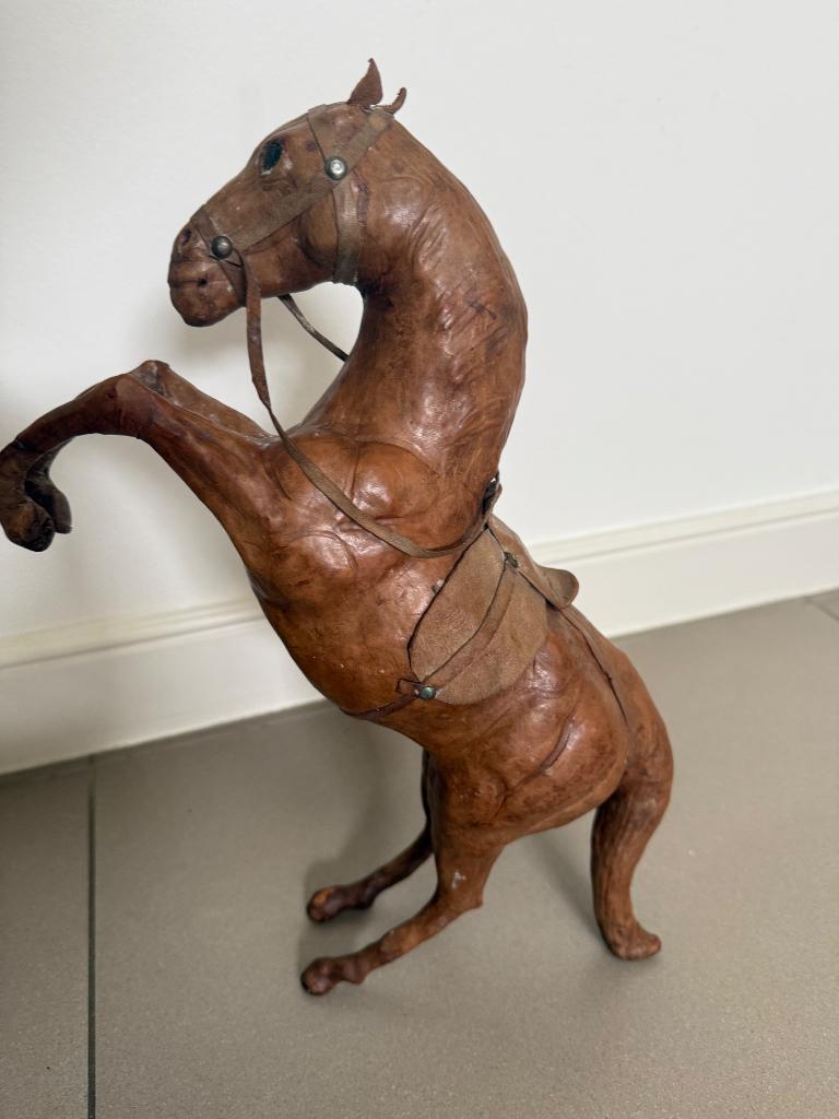 Paard in leder, Ophalen of Verzenden, Gebruikt