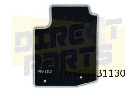 Toyota Aygo mattenset (4x) 'velours' (Zilvergrijs) Origineel, Autos : Pièces & Accessoires, Neuf, -, -, Toyota
