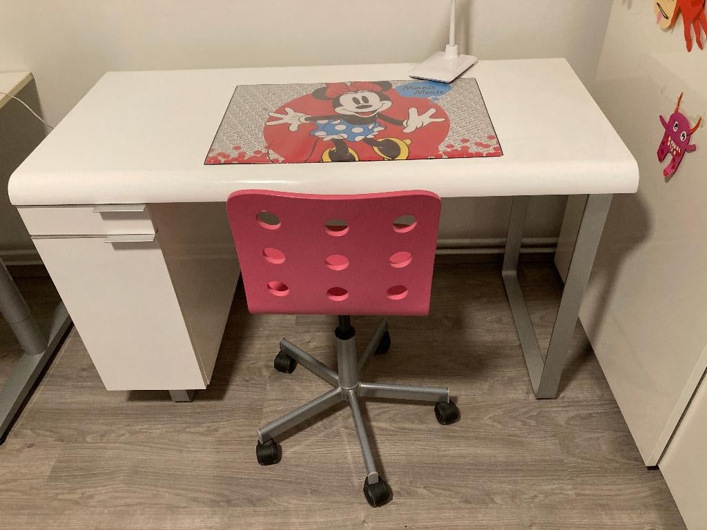Hoogglans bureau  wit - 120 x 60 cm, Huis en Inrichting, Bureaus, Ophalen of Verzenden, Gebruikt