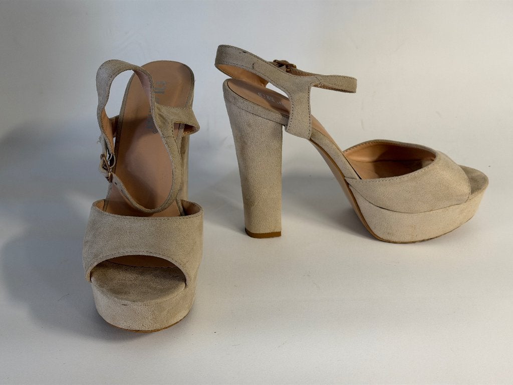 Hoge sexy sandaaltjes, C.H. Creation, Verzenden, Beige, Sandalen of Muiltjes