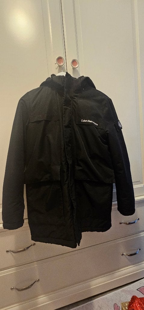 Calvin klein jas/parka, Ophalen, Calvin Klein, Zwart, Zo goed als nieuw