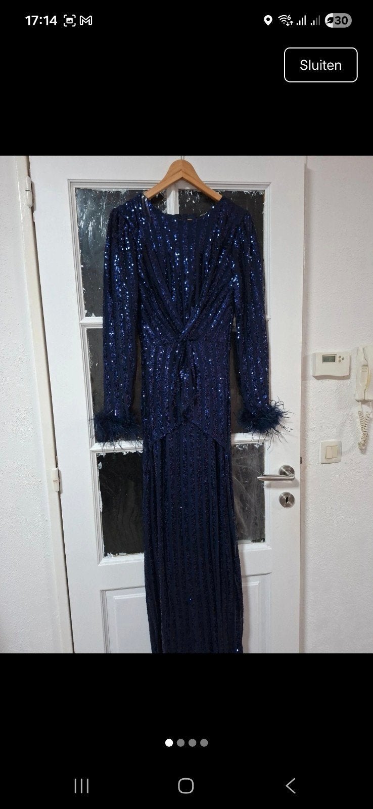Mooie jurk, Kleding | Dames, Gelegenheidskleding, Maat 38/40 (M), Galajurk, Blauw, Nieuw