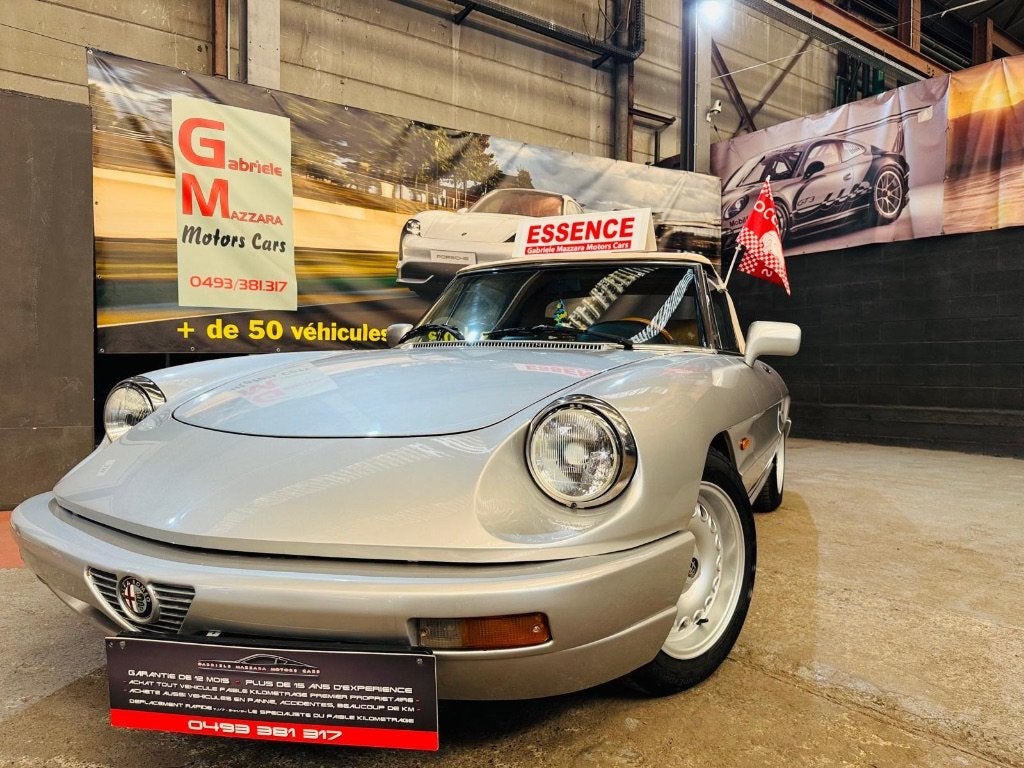 Alfa Romeo Spider 2.0i Cabriolet GTA Cuir, Autos, Argent ou Gris, Achat, Entreprise, Boîte manuelle