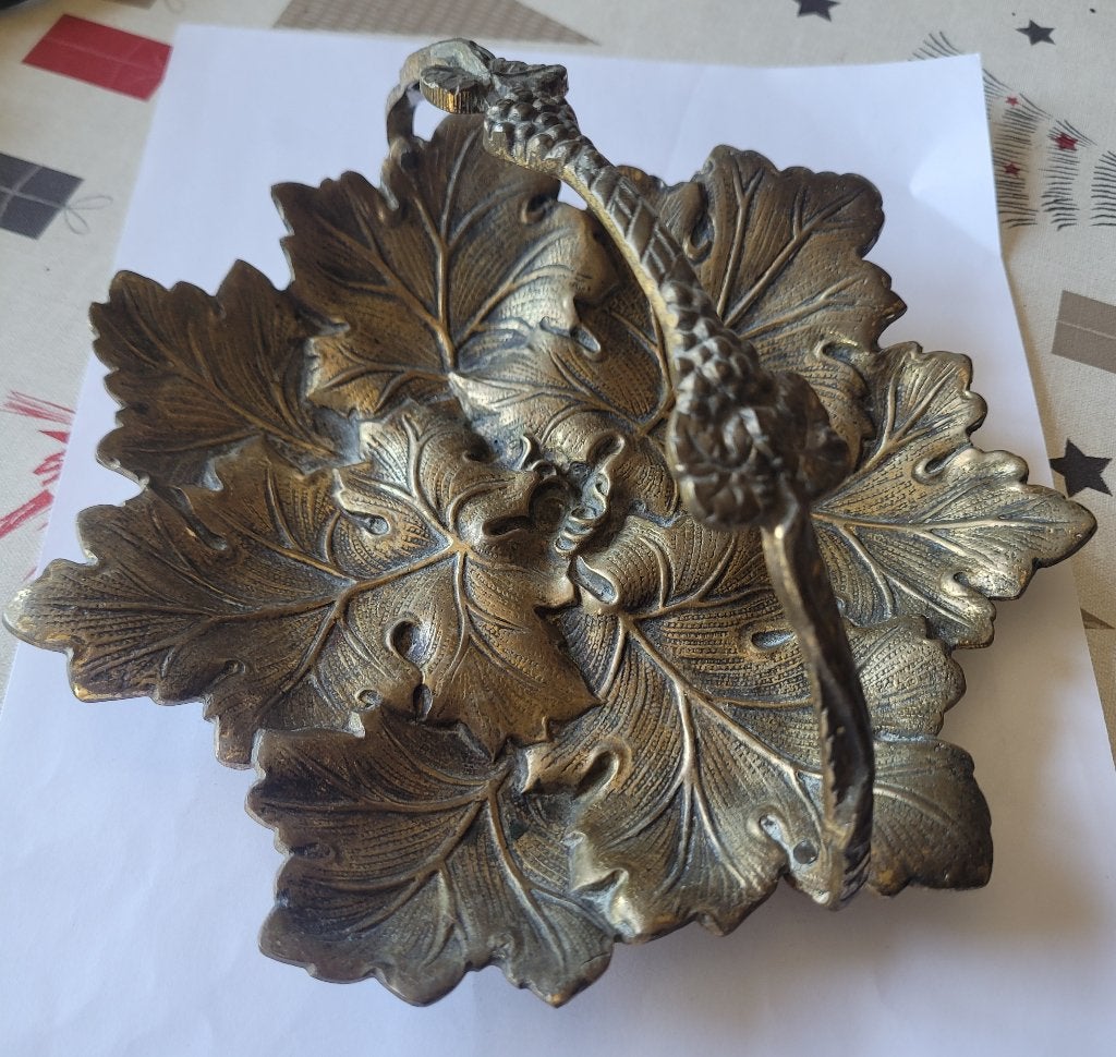 Collectionneur vide poche en bronze signé, Antiquités & Art, Antiquités | Bronze & Cuivre, Enlèvement ou Envoi, Bronze