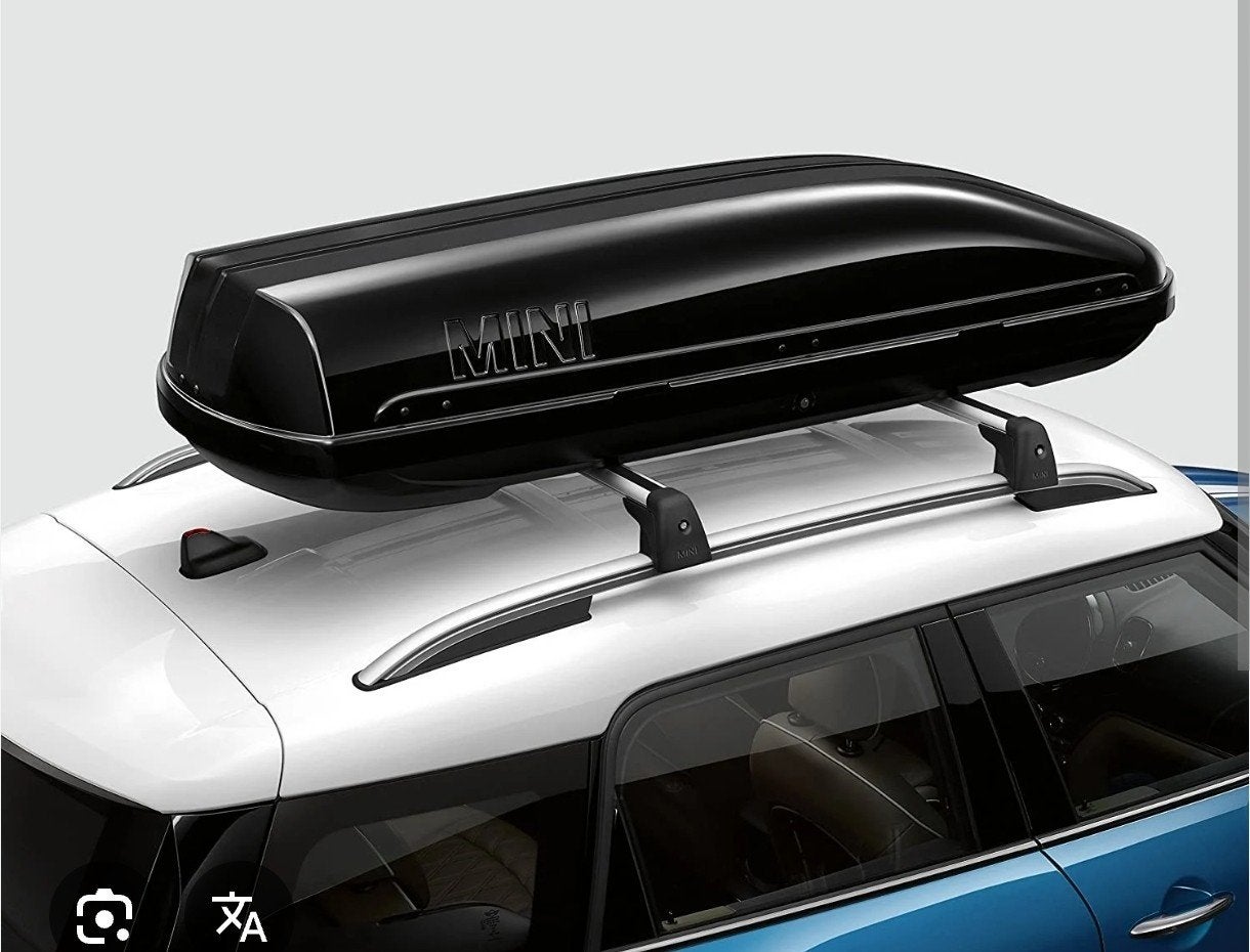 Glossy black Mini Cooper dakkoffer, Ophalen