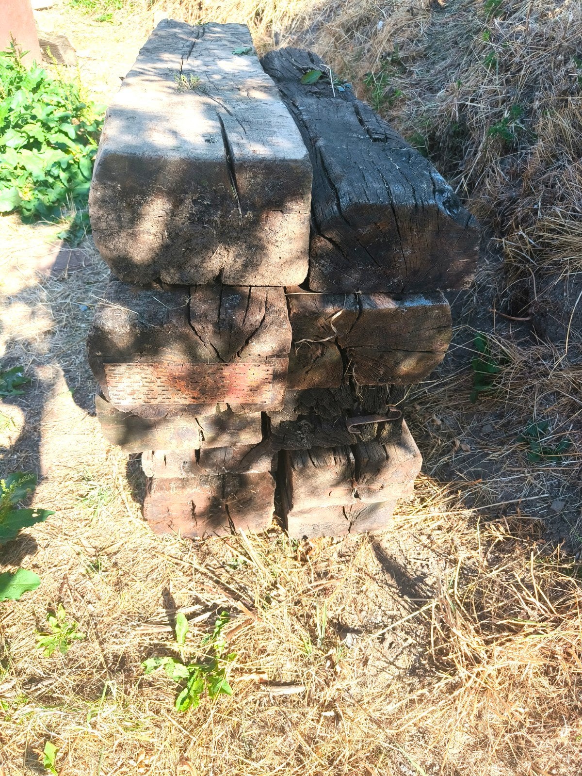 Billes de chemin de fer, Moins de 180 cm, Bois dur, Enlèvement, Utilisé