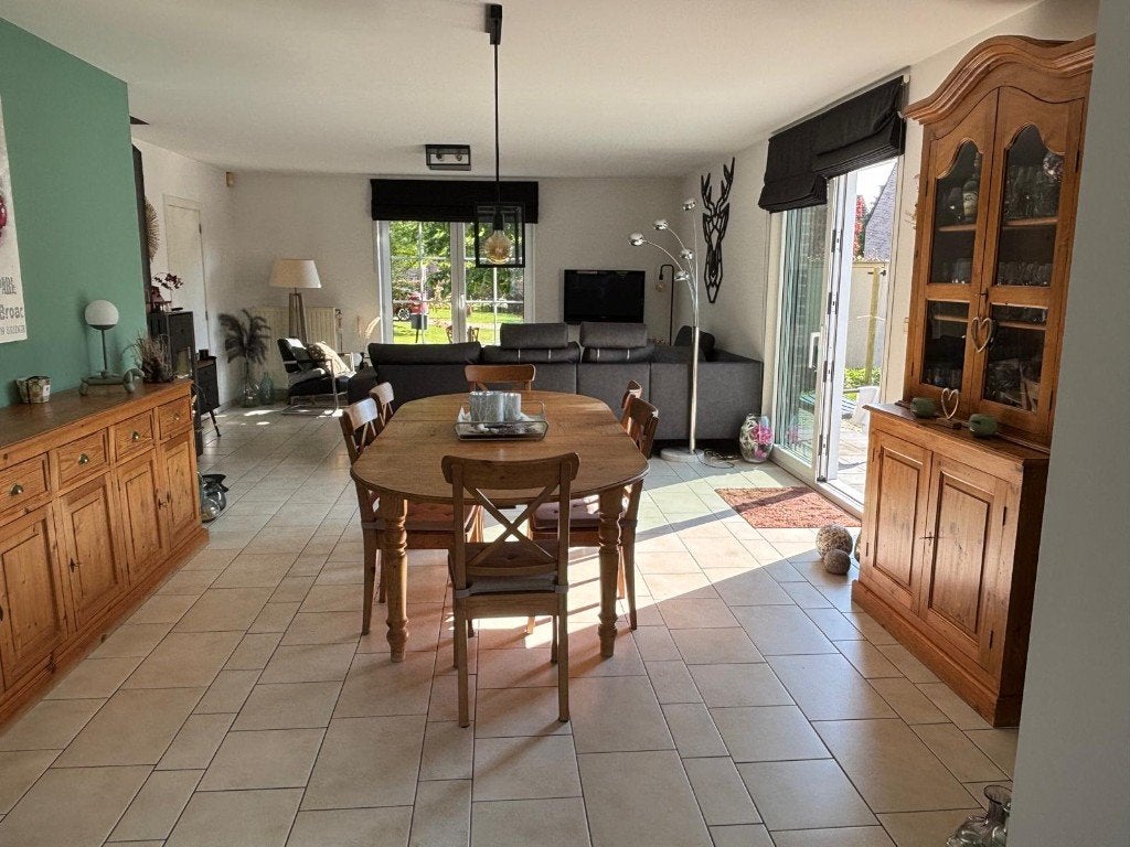 Salle à manger complète en pin, Maison & Meubles, Enlèvement, Utilisé, Meuble en pin, 6 à 8 chaises