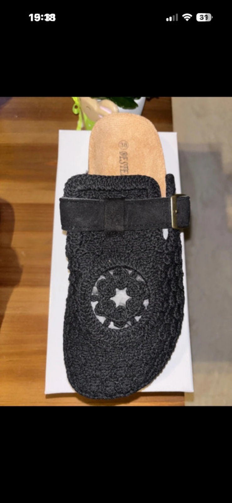 Mules - crochet - P. 38, Neuf, Bestelle, Enlèvement, Noir