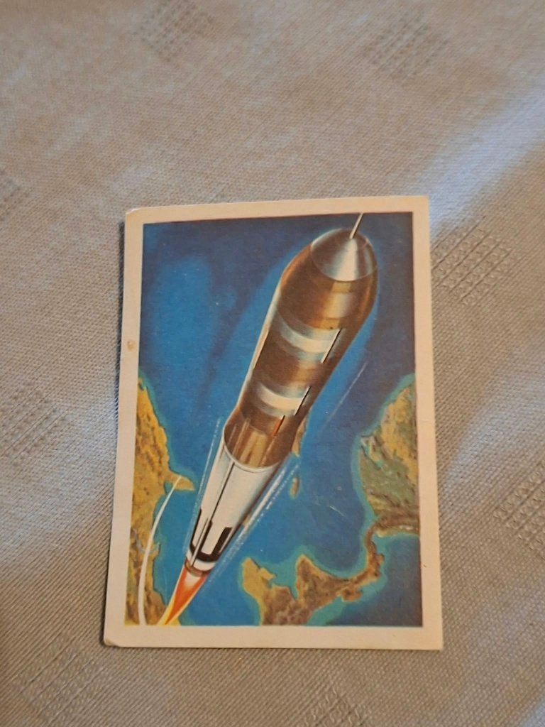 Prentje/Chromo : Titan / Ruimtevaart / Chocolade Jacques, 1960 tot 1980, Gebruikt, Ophalen of Verzenden, Prent
