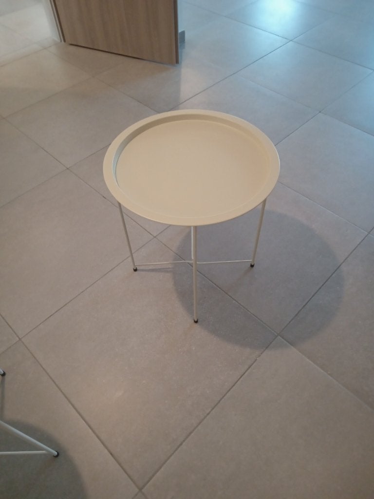 Petite table ronde neuve, Enlèvement, Neuf, Rond, Métal