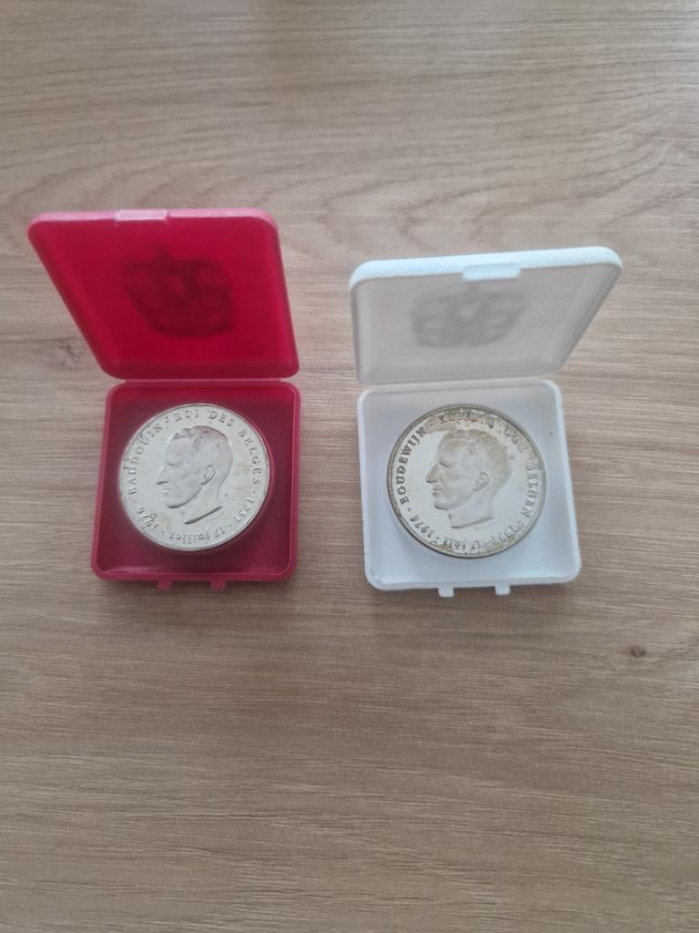 250 frank 1976 zilver fr en vl, Postzegels en Munten, Munten | België, Ophalen of Verzenden, Zilver, Zilver