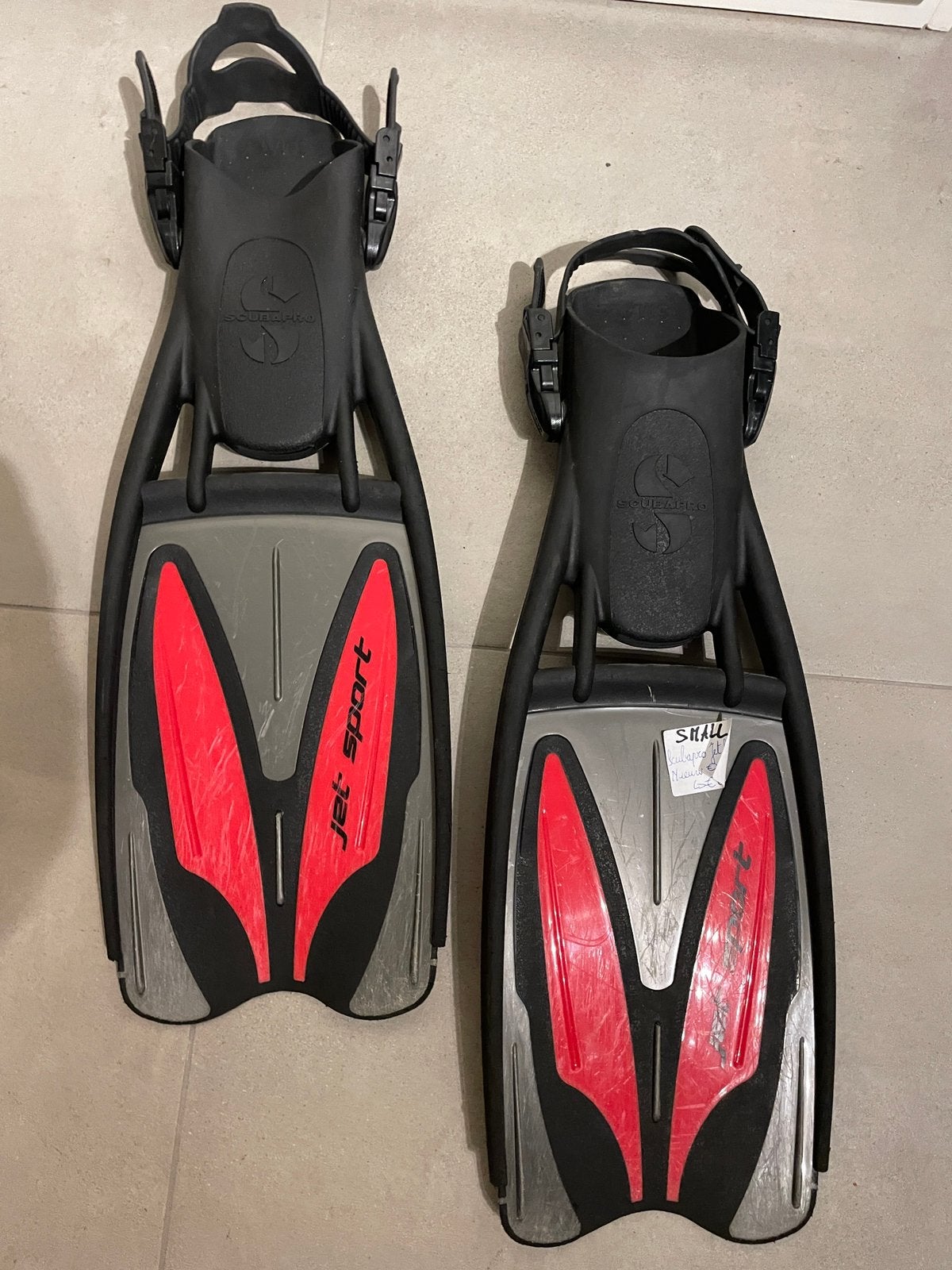 Open hiel vinnen Scubapro Jet Sport, small, Watersport en Boten, Ophalen of Verzenden, Zo goed als nieuw, Zwem- of Duikvliezen