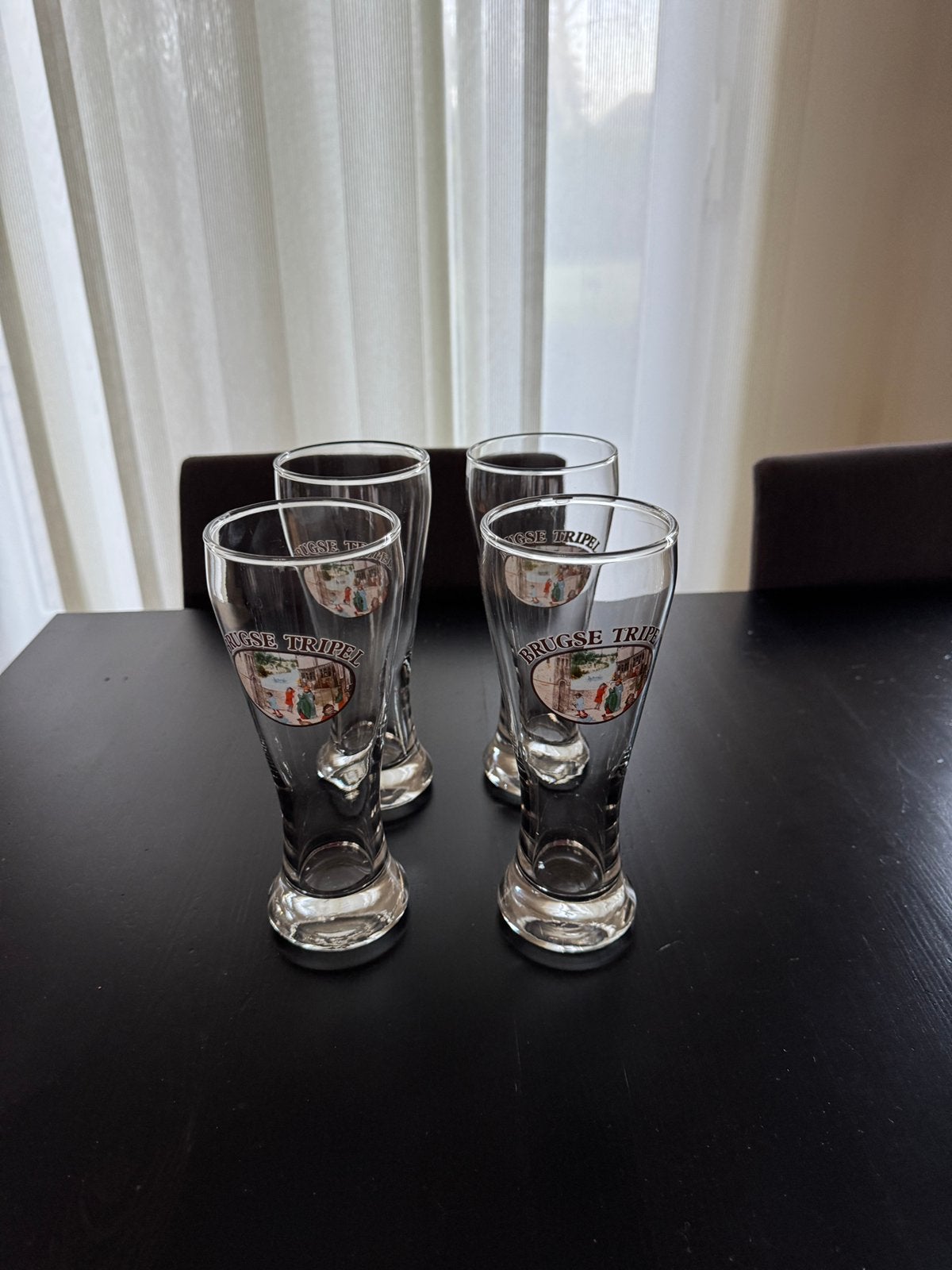4 verres à bière Brugse Trippel, Enlèvement, Comme neuf