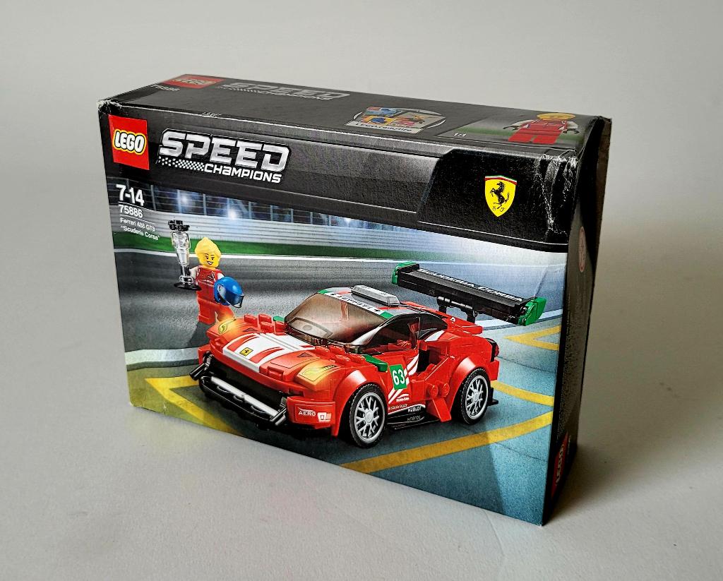 Lego 75886: Ferrari 488 GT3 Speed Champions 2018 AFOL, Lego, Nieuw, Complete set, Compleet