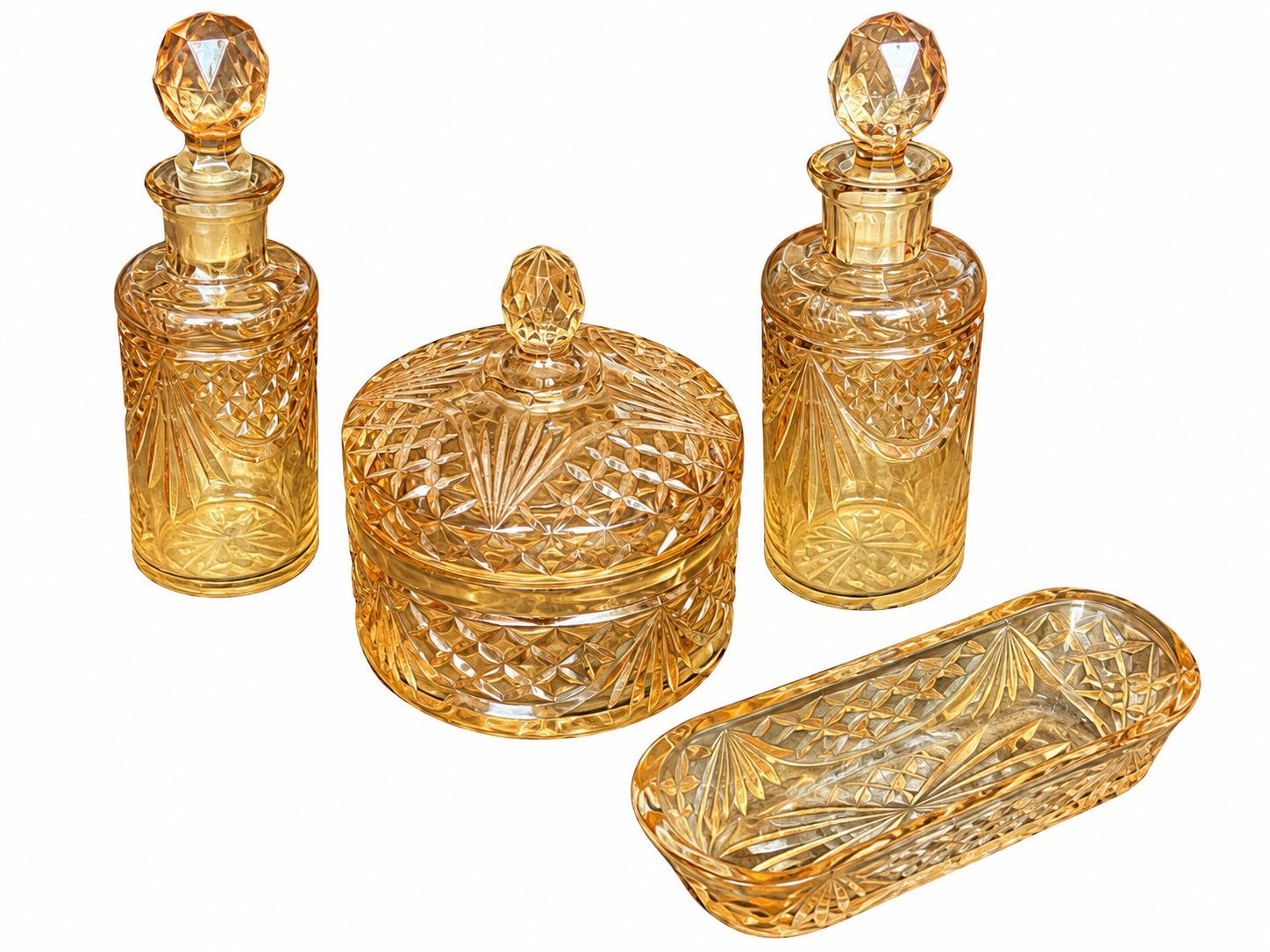 Art deco toiletset, Ophalen of Verzenden