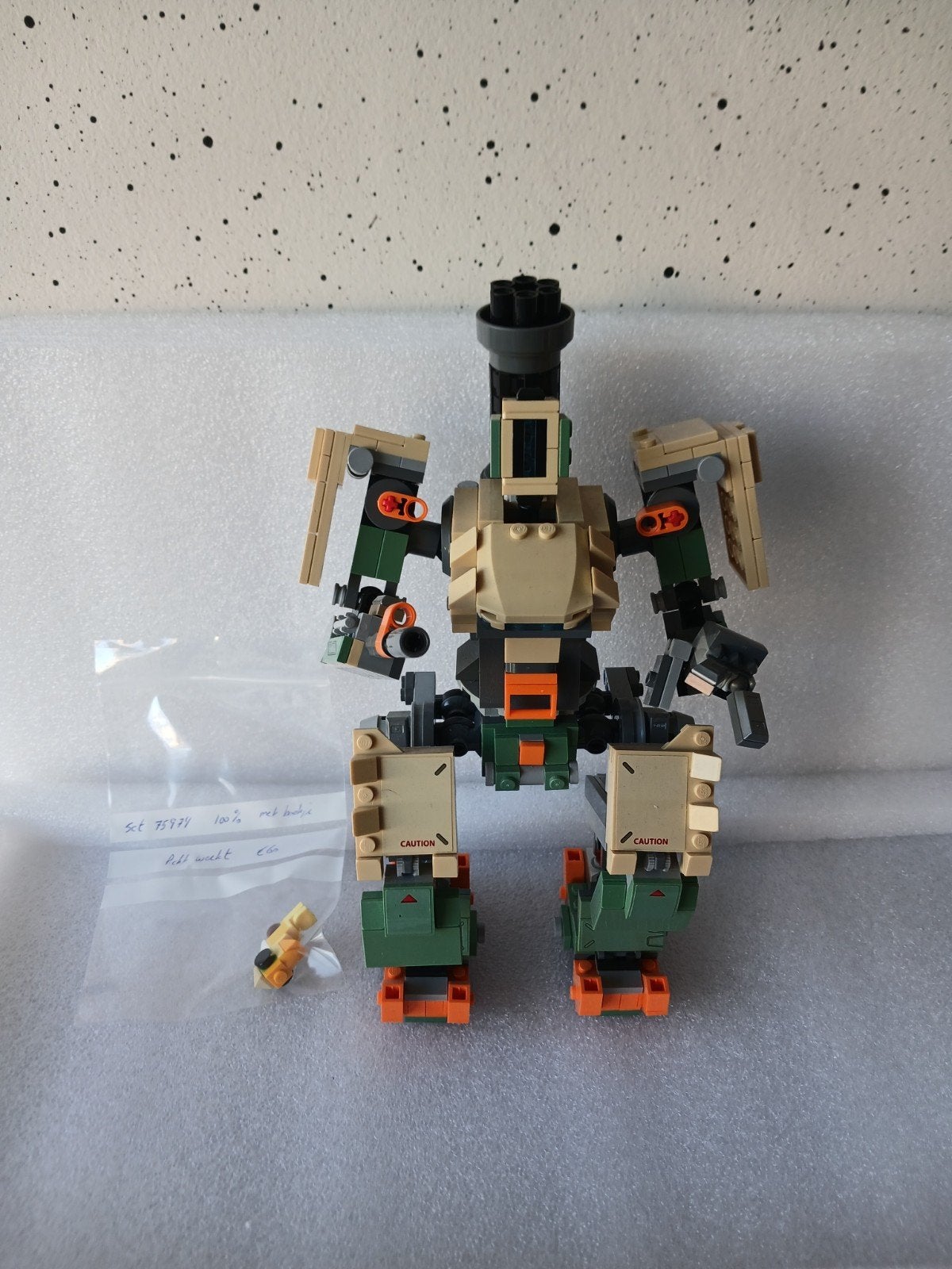 LEGO Overwatch Bastion 75974 - 100% Compleet met Boekje, Overige thema's, Lego, Ophalen of Verzenden, Zo goed als nieuw