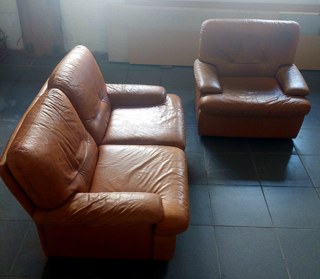 Salon, Enlèvement, Utilisé, Cuir, Vintage