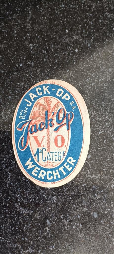 Oud bieretiket Jack'op Werchter, Verzamelen, Ophalen