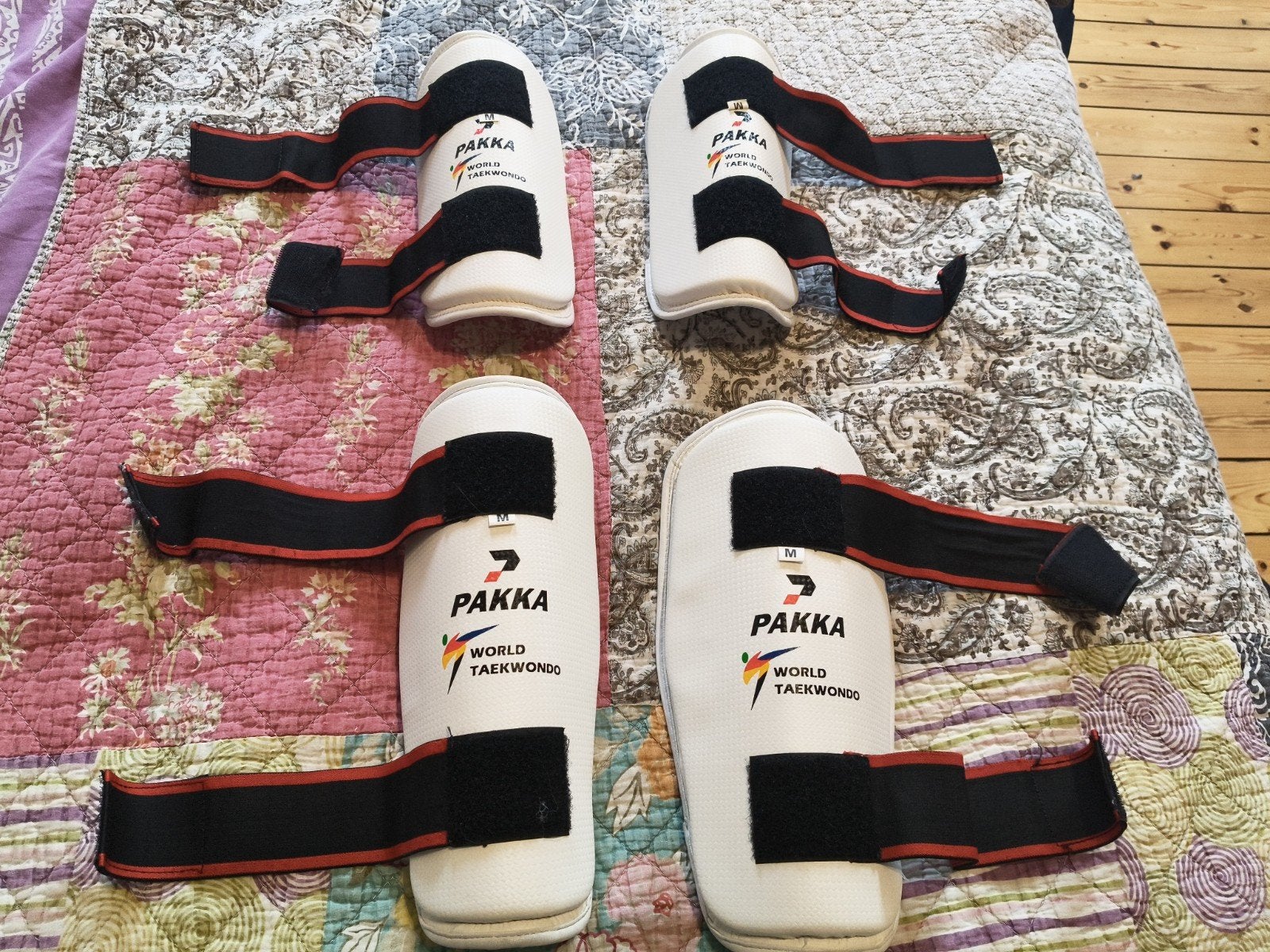 Protection taekwondo (avant bras et tibia) taille M, Sports & Fitness, Taille M, Enlèvement, Taekwondo