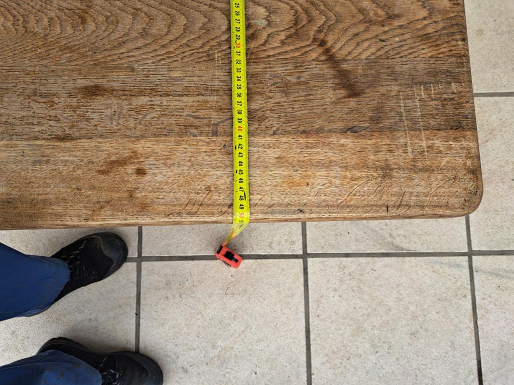 Table basse en chêne, Ophalen, Eikenhout