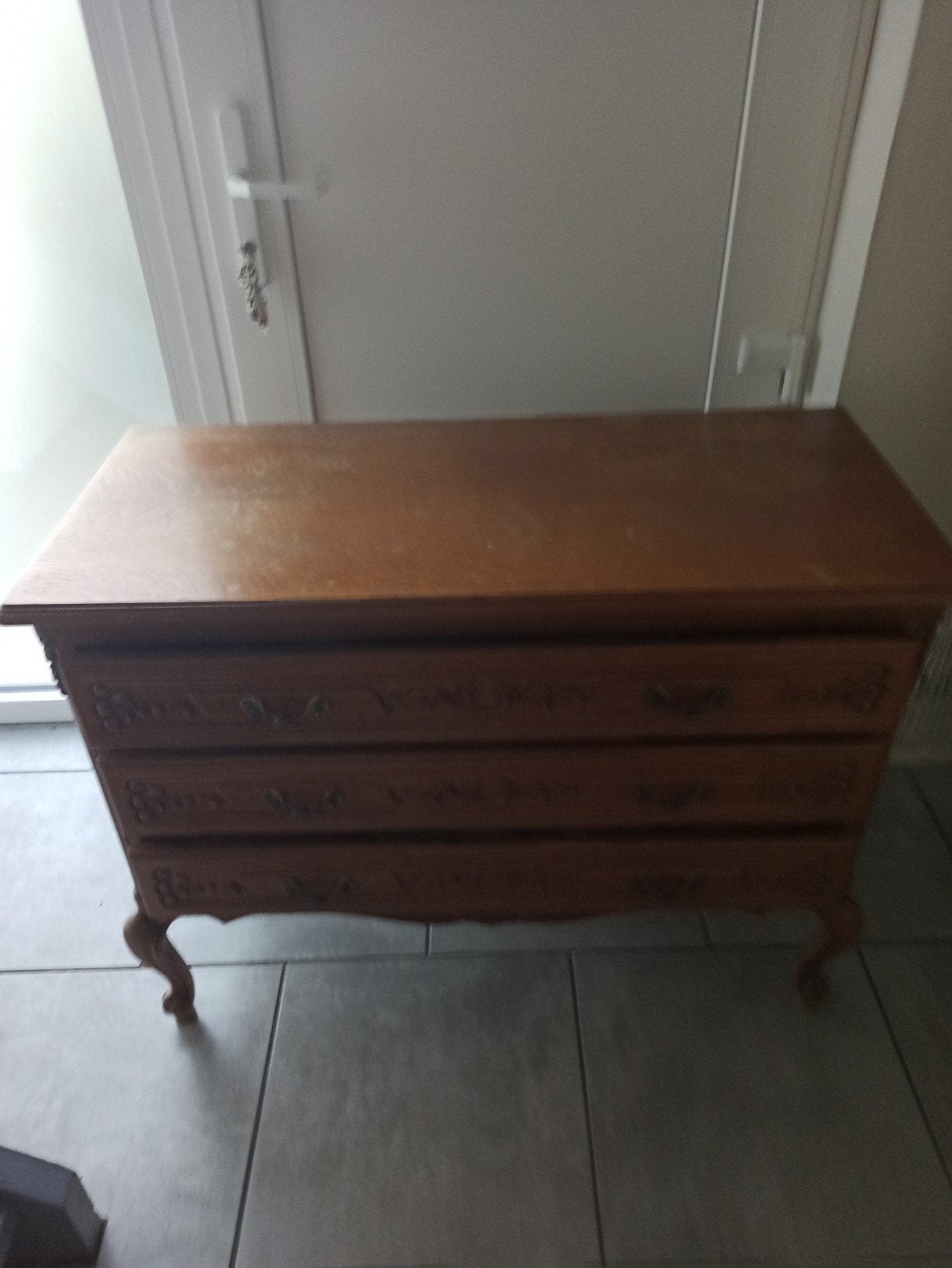 Commode ancienne en bois couleur chêne, Ophalen, Eikenhout