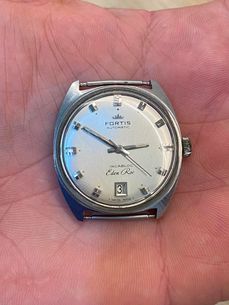 Fortis Automatic Eden Roc, Date, Montre-bracelet, Autres marques, Enlèvement ou Envoi, Acier