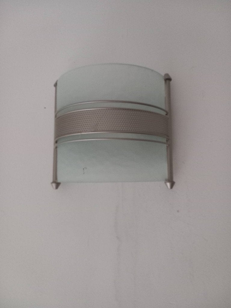 Applique murale – lampe halogène linéaire R7s, Maison & Meubles, Autres culots, Argenté, Applique murale, Verre